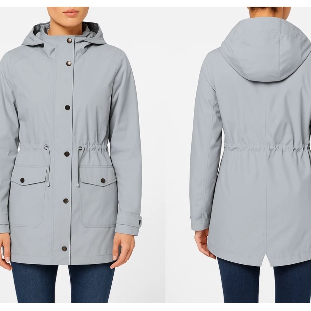 NWT London Fog Hooded Trench Coat
